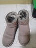 森馬（senma）潮流简约百搭保暖加绒棉鞋短筒情侣雪地靴男718414704 杏色 42码 实拍图