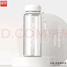 富光太空杯茶杯水杯可爱ins风便携创意大容量杯子耐摔夏天简约塑料杯 （常规型）珍珠白 600ml 1个 实拍图