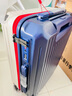 纯奢（CHEYSIR）五轮超大容量行李箱万向轮PC拉杆箱男女学生旅行箱密码箱包皮箱子 经典款-白配蓝·减震刹车功能 20英寸 -抗菌内里【常规4轮-小型登机箱】 实拍图