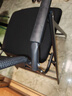 原声原代折叠椅培训电脑椅学习椅可折叠椅子家用办公椅麻将椅会议椅职员椅 免安装折叠椅（黑色）金属背 固定扶手 （铁靠背） 实拍图