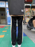 POUM休闲裤男春夏季宽松侧边条纹直筒阔腿裤子港风高街痞帅卫运动长裤 SPH-K13黑色【常规】 XL 实拍图