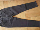 啄木鸟（TUCANO）牛仔裤男秋冬季修身小脚休闲裤子男士潮弹力百搭男裤 黑灰色 32 实拍图