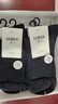 鹿人袜子男棉秋冬季休闲舒适透气中厚款32S精梳棉高筒男袜5双装7125 7125-组合2-五双装 均码(25-27cm) 实拍图