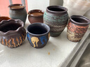仟尚亿多肉花盆陶瓷个性简约室内植物创意粗陶花盆栽花盆透气大口径组合 地中海02组合5个 中等 实拍图