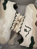 FILA FUSION斐乐潮牌KICK板鞋男鞋新款时尚休闲鞋踢板鞋潮 初雪白/暗绿-PC 43 实拍图