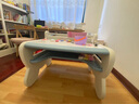 曼龙儿童学习桌椅套装小学生书桌学习桌宝宝书桌写字桌游戏桌 桌面可绘画 普鲁蓝【适合3-8岁】 实拍图