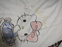 戴维贝拉（DAVE＆BELLA）【Hello·Kitty联名】童装儿童t恤女童长袖上衣洋气宝宝打底衫 米白 130 cm（建议身高120-130cm） 实拍图
