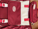 青春最好时学生手提袋初中生大容量补习袋ins潮撞色斜挎包上课包包女小学生 红色【加强版】 实拍图