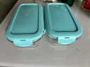 乐扣乐扣（LOCK&LOCK）玻璃保鲜盒套装微波炉加热饭盒耐热玻璃便当盒2件套LCB425BLUS603 实拍图