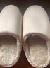 暖之缘棉拖鞋男冬季日式室内家居家用地板静音加绒防滑踩屎感情侣拖鞋女 米色 38-39 实拍图