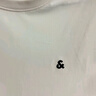 杰克·琼斯（JACK&JONES）25年男装T恤男夏季T恤舒适男士短袖凉感多色上衣纯色水洗不易走形 A01本白色 M 实拍图