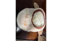 魔肯（MOKEN）儿童帽子秋冬季加厚毛绒围脖宝宝一体帽男女童婴儿防护带面罩 兔子米白+防雾面罩 晒单实拍图