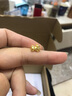 金定缘 黄金转运珠路路通足金999本命年 红绳手链黄金配件diy送女友 21.貔貅宝宝约0.18-0.21g 实拍图