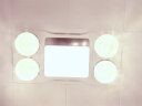 志高（CHIGO）灯暖浴霸排气扇集成吊顶三合一体卫生间取暖灯泡300x600 【带换气】琴键款-金泡 实拍图