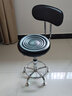 吧台椅酒吧椅子凳子旋转吧凳升降靠背家用圆凳美容转椅大工凳美发 加厚款黑色靠背脚钉 实拍图