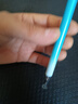 触屏笔少女仙气高颜值电容笔触控笔手机平板笔手写笔苹果通用华为小米 硅胶单头渐变浅蓝色 实拍图