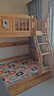 森喜鹿  榉木儿童上下床高低床上下层实木床多功能小户型上下铺成人床 爬梯款+抽屉+书架 +床垫*2 1200mm*2000mm【现货闪发 实拍图