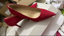7or9 山楂 新中式红色婚鞋女气质真皮单鞋空气棉高跟鞋7cm新婚礼物 山楂7cm- 配饰需要另外购买 38 实拍图