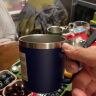 无印良品（MUJI）不锈钢双层马克杯 咖啡杯 办公室水杯杯子保温保冷 【限定色】蓝色 380ml 实拍图