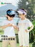 SHUKIKU儿童防晒帽防紫外线upf50+吸湿速干透气遮阳空顶帽太阳帽 黑灰撞色 M码（帽围45-54cm） 实拍图