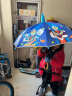 咕咕象（guguxiang）儿童雨伞小男孩子幼儿园小朋友上学专用女男童宝宝奥特曼长柄伞 反光条黑胶款 1把 实拍图
