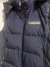 雪中飞男士短款连帽羽绒服马甲秋冬季保暖防寒可拆卸连帽羽绒背心 9752藏青 2XL (185) 实拍图