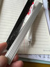 国誉日本KOKUYO多功能尺子不锈钢铝制尺测量直尺半透明淡彩曲奇带波浪线学生文具格尺划线量角器三角尺 铝制+透明款-银色-18cm 实拍图