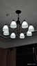 豪尊明 美式吊灯客厅灯简约现代LED卧室灯餐厅灯北欧大气全屋灯具套餐 复古式8头三色变光 实拍图