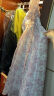 百图betu女装夏季新款连衣裙气质V领短袖印花雪纺连衣裙女2306T49 粉红 M 晒单实拍图