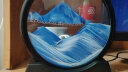 QUEENJOY创意3D流沙画摆件玻璃沙漏桌面艺术装饰品生日礼物小众高级 7寸蓝色黑框 实拍图