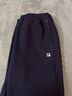 FILA黄景瑜同款斐乐运动长裤男秋冬季针织收口卫裤束脚休闲裤健身裤子 RD宝蓝-NV 2XL 185/92A 实拍图