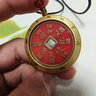 【龙虎山发货】山鬼花钱吊坠道家真品古钱币项链朱砂八卦铜钱饰品 祝福款 天干地支山鬼花钱3.5cm 实拍图