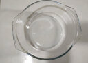 格娜斯双耳透明玻璃碗大号带盖微波炉碗耐热玻璃汤碗面碗沙拉碗餐具1.5L 实拍图