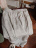 班尼路休闲裤男春秋款宽松休闲大码男士束脚裤运动显瘦青少年学生长裤子 【重磅棉】-灰#纯色 XL 【棉柔细腻 亲肤舒适】 实拍图