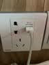 西门子（SIEMENS）86型墙壁开关插座面板 哑光磨砂 睿宸系列象牙白色 五孔插座3.1A双USB 【设备充电更方便捷】 实拍图