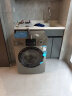 美的（Midea）滚筒洗衣机全自动家用10公斤大容量 除菌除螨 7kg烘干洗烘一体机V33WY 蒸汽柔烘变频 1.05洗净比 MD100V33WY 实拍图