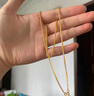 世纪缘 黄金精品肖邦项链 足金999简约女款百搭素链 送女友礼物 7.63g【链长42cm】 实拍图