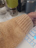 马登工装美式复古渐变条纹毛衣男秋冬美拉德套头圆领混纺男士针织衫 茶咖色 2XL 实拍图