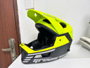 GREENROAD绿道越野头盔山地自行车轻蜂速降林道可拆卸全盔骑行机车儿童成人男女 新品-荧光黄+双肩布袋送风镜 M码（54-58CM）帽檐下巴可拆卸 实拍图