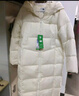 森马（Semir）90%鸭绒羽绒服女长款宽松显瘦冬季轻暖连帽外套防水109723113001 实拍图