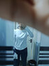 雲上生活【春日面膜t】解构显瘦短款多色圆领打底衫T恤上衣2025春T9130X 星白色-32支法式棉氨螺纹 XL （建议130-145斤左右） 实拍图