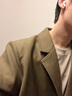 BODYDREAM休闲西装男肌理感大码外套复古高级感西服夹克/西裤套装 棕色西装 L 实拍图