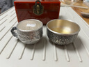 倾城银楼 银茶杯银质杯子999足银水杯食用隔热泡茶杯百福龙凤口杯实用礼品 龙凤呈祥-茶杯40克 实拍图