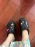 CROCS卡骆驰檀健次同款复古小鲸鱼洞洞鞋女鞋花园鞋|206302 黑色-001(含智必星) 尺码偏小，选大一码 34 (210mm) 实拍图