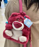 迪士尼草莓熊公仔双肩包包玩偶史迪奇背包送儿童孩子生日礼物 草莓熊双肩包 【正版迪士尼】 晒单实拍图