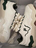 FILA FUSION斐乐潮牌KICK板鞋男鞋新款时尚休闲鞋踢板鞋潮 初雪白/暗绿-PC 43 实拍图
