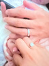 CRD克徕帝【现货闪发】星空钻戒铂金钻石戒指钻戒女求婚戒指群镶 1.5克拉效果 共约40分D-E色 实拍图