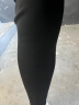 诗莉奥（SHILIAO）紧身修身显瘦显高健身瑜伽舞蹈鲨鱼皮春秋款打底外穿加长高个 黑色【磨毛绒款】 L码(105-130斤) 实拍图