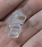 CNCOB超五类水晶头非屏蔽工程级镀金纯铜cat5e家用网络监控rj45网线接头超5类水晶头 100颗/盒 CN-1001 实拍图
