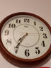 康巴丝（Compas）挂钟欧式超大石英钟时尚简约时钟表创意客厅卧室挂表C3051深红木 实拍图